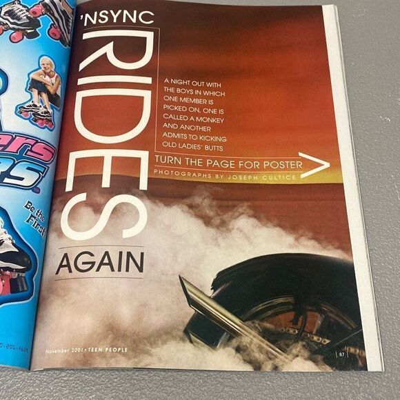 NSYNC VTG Teen People Magazine Nov 2001 Britney Aaliyah J Lo Usher Jay-Z Y2K - Picture 12 of 12